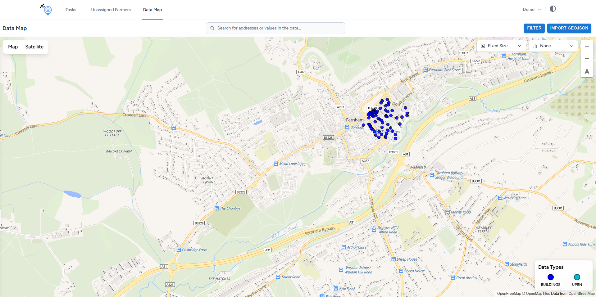 Geographic Visualization Platform Detail